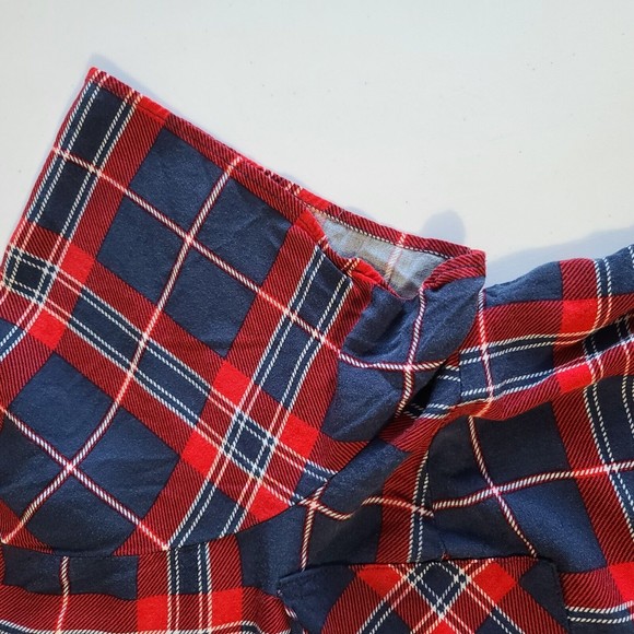 Torrid Stretch Challis Button Front Shirt Women's Size 2 Red Blue Plaid - Picture 12 of 14